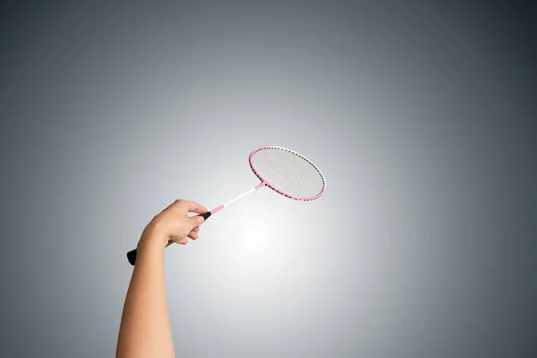 Kleurenfoto van een racket voor badminton — Stockfoto