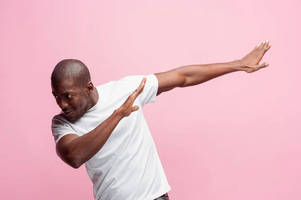 Ritratto di un uomo afro-americano molto felice — Foto Stock