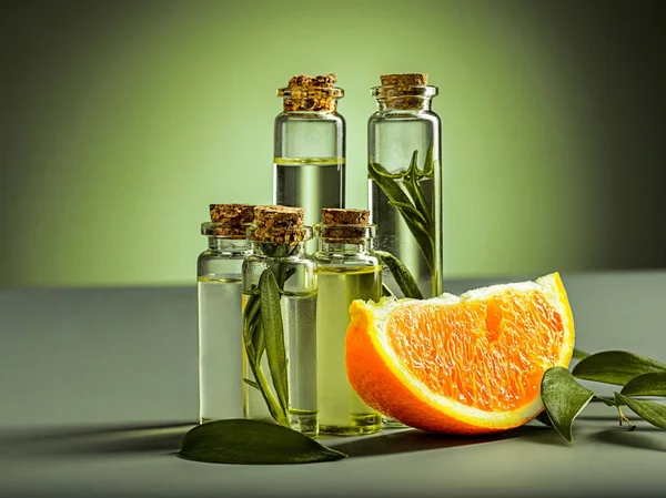 Oranges oil and Orange — Stock Photo, Image