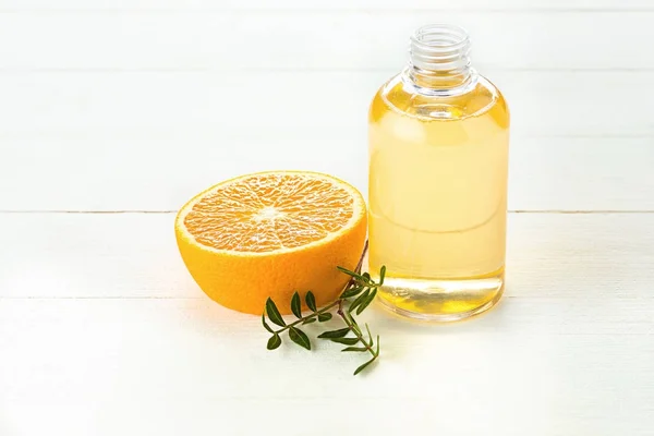 Oranges oil and Orange — Stock Photo, Image