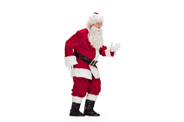 Portrait of Man in Santa Claus Costume — Stock Photo, Image