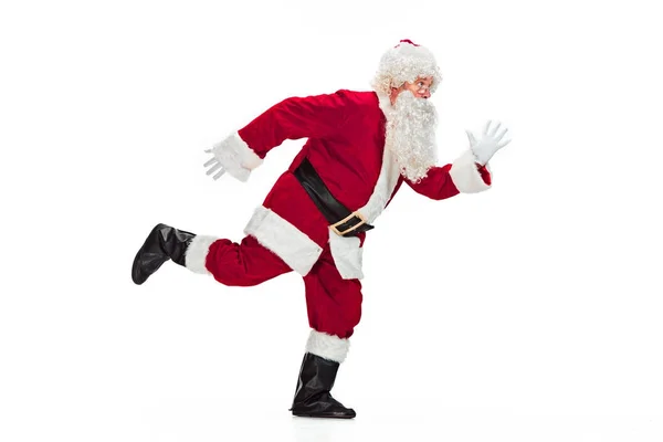 Santa Claus jelmez férfi portréja — Stock Fotó