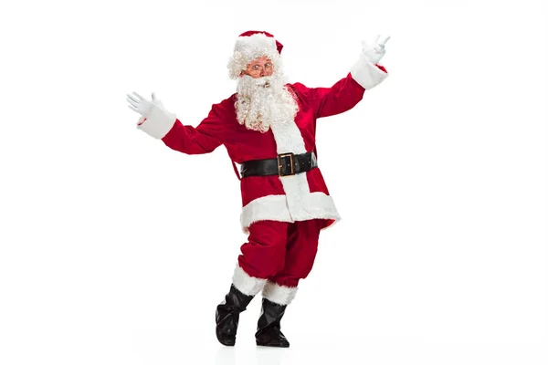 Portrait of Man in Santa Claus Costume — Stock Photo, Image