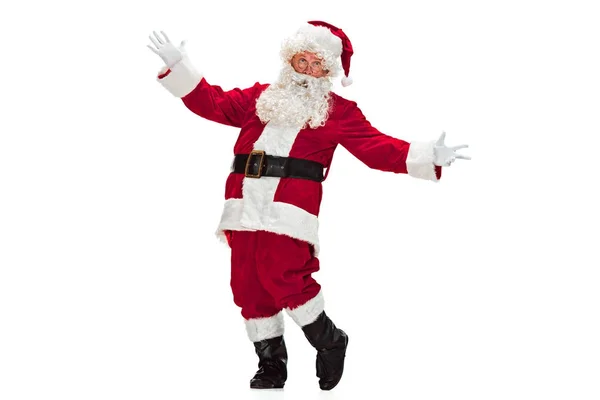 Portrait of Man in Santa Claus Costume — Stock Photo, Image