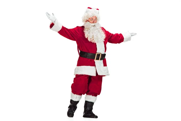 Portrait of Man in Santa Claus Costume — Stock Photo, Image