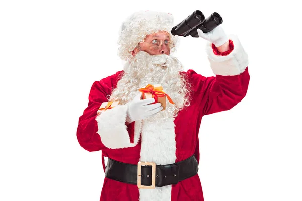 Santa Claus jelmez férfi portréja — Stock Fotó