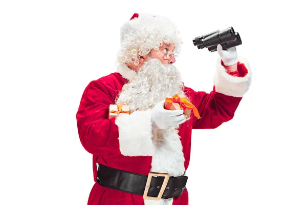 Ritratto di uomo in costume da Babbo Natale — Foto Stock