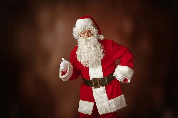 Retrato de homem em traje de Papai Noel — Fotografia de Stock