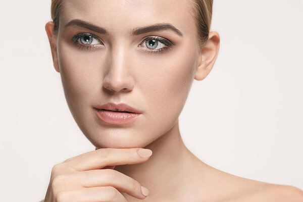 Beautiful Girl face. Perfect skin