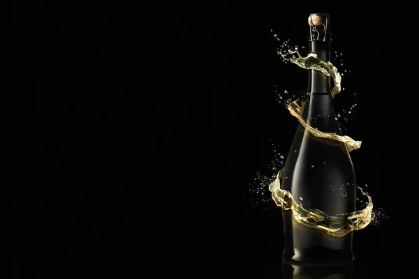 Festeggiamenti di anno nuovo con champagne — Foto Stock