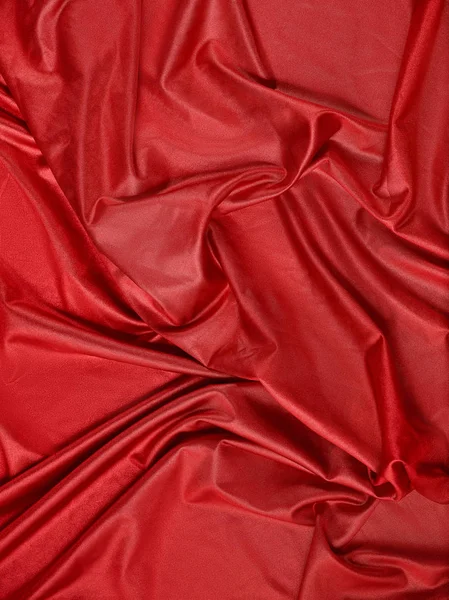 Rött abstrakt tyg, tyg bakgrund och konsistens, duschdraperi theater — Stockfoto