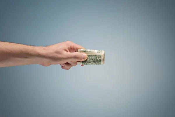 Geld in de hand — Stockfoto