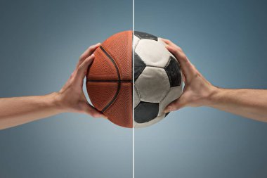 Futbol topu tutan eller