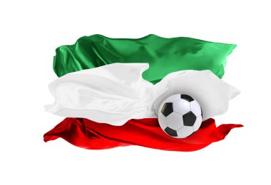 Iran ulusal bayrak. FIFA Dünya Kupası. Rusya 2018