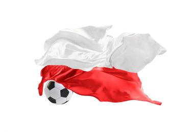 Polonya bayrağı. FIFA Dünya Kupası. Rusya 2018