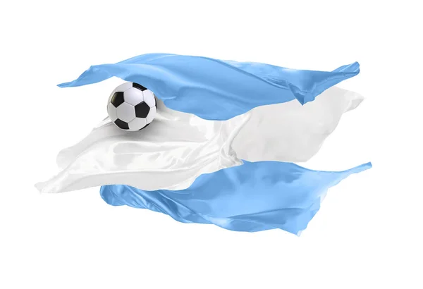 La bandera nacional de Argentina. Copa Mundial de la FIFA. Rusia 2018 — Foto de Stock