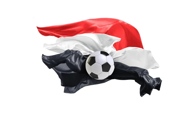 La bandera nacional de Egipto. Copa Mundial de la FIFA. Rusia 2018 — Foto de Stock