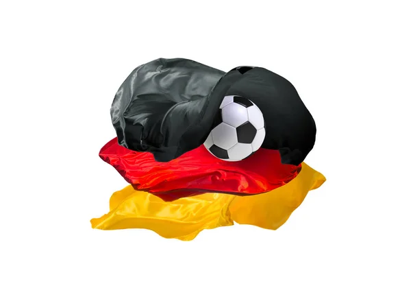 La bandera nacional de Alemania. Copa Mundial de la FIFA. Rusia 2018 — Foto de Stock