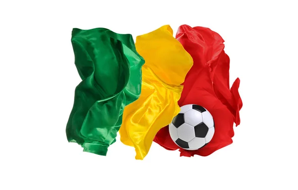 Senegal ulusal bayrak. FIFA Dünya Kupası. Rusya 2018 — Stok fotoğraf
