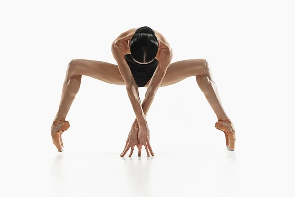 Aerobics fitness woman exercising isolated in full body. — Stock Photo, Image