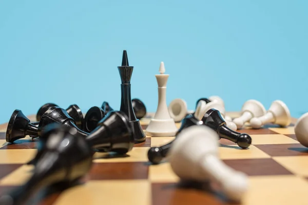 The chess board and game concept of business ideas and competition.