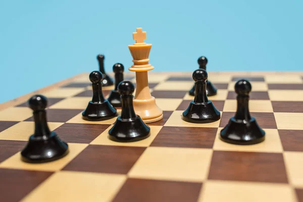 The chess board and game concept of business ideas and competition.