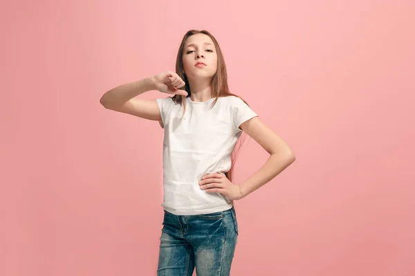 Junge ernsthafte nachdenkliche traurige Teenager-Mädchen — Stockfoto