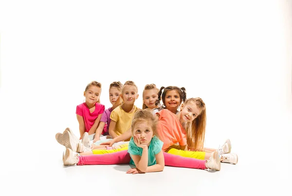 The kids dance school, ballet, hiphop, street, funky and modern dancers — Stock Photo, Image