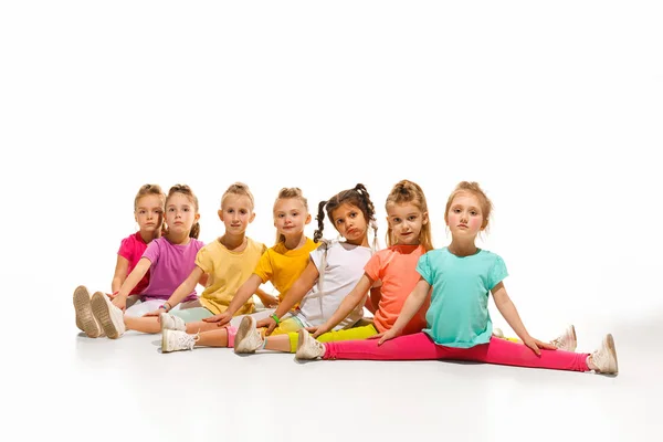 The kids dance school, ballet, hiphop, street, funky and modern dancers — Stock Photo, Image