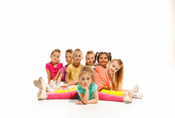 The kids dance school, ballet, hiphop, street, funky and modern dancers Stock Picture
