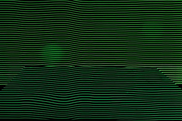 Ljus neon linje designad bakgrund, skjuten med lång exponering, grön — Stockfoto