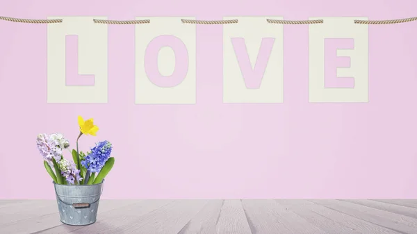 Sevgililer Günü için kart. Modern tasarım, arkaplan veya duvar kağıdı — Stok fotoğraf