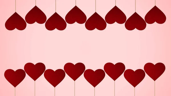 Biglietto per San Valentino. Design moderno, sfondo o carta da parati — Foto Stock