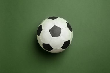 Sport equipment isolated on green studio background