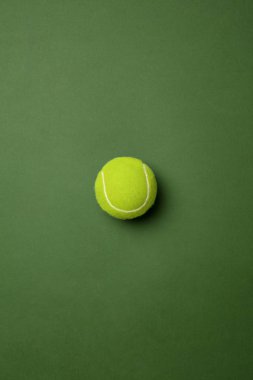 Sport equipment isolated on green studio background