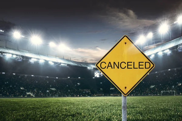 Cancellation of mass events, sporting events, concerts - stadium closed because of COVID-19 spreading