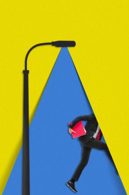 Modern tasarım. Kağıt elementlerle çağdaş sanat kolajı.