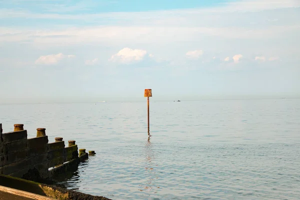 View of Whitstable bay from Whitstable beach — Stock Photo, Image