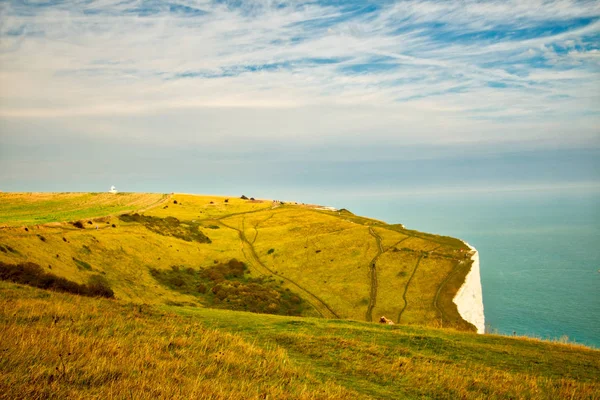 Landscape view of the White Cliffs at Dover — Stock Photo, Image