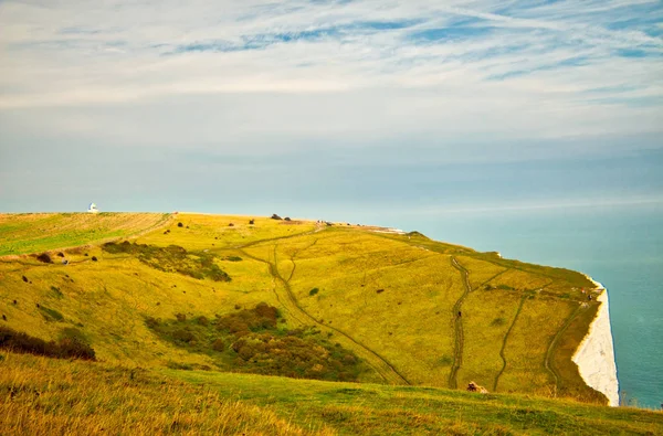 Landscape view of the White Cliffs at Dover — Stock Photo, Image