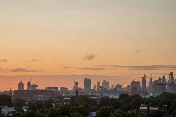Londra manzarası Primrose Hill gördüm.
