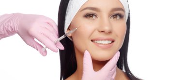 Injections of anti-aging facial clipart
