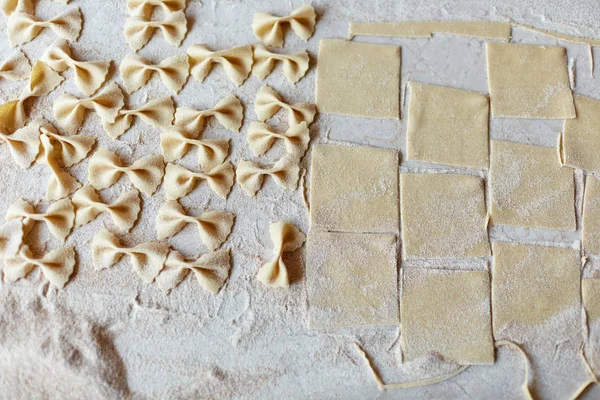 Formed pasta on table — Stock Photo, Image