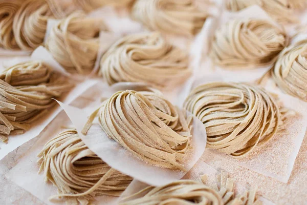 Close-up taglatelle pasta — Stock Photo, Image