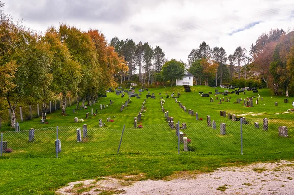 Φθινόπωρο στο νορβηγικό νεκροταφείο — Φωτογραφία Αρχείου
