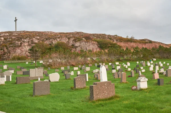 墓地にノルウェーの秋 — ストック写真