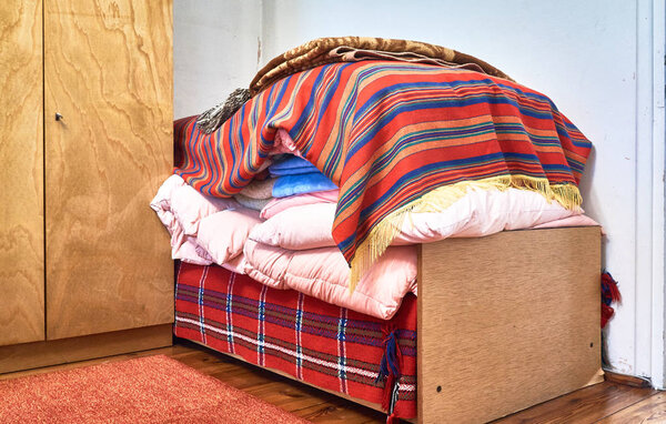 Old bedroom and 70 years old bed