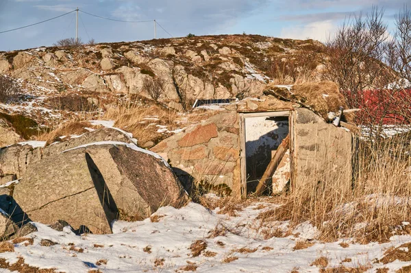 Vervallen oude gebouw visserij — Stockfoto