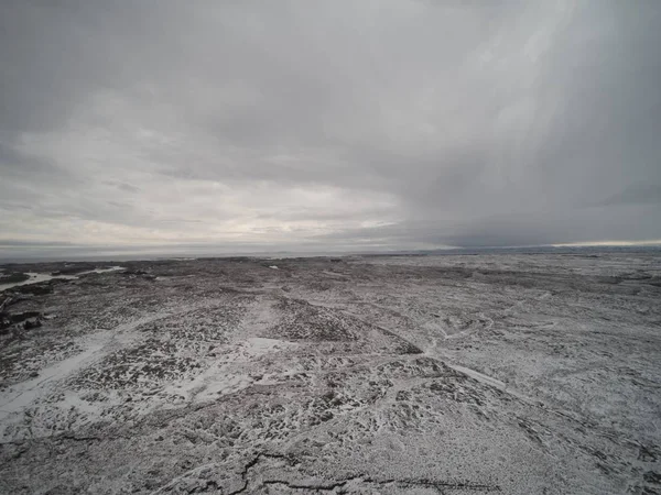 Inverno vista aérea na Noruega — Fotografia de Stock