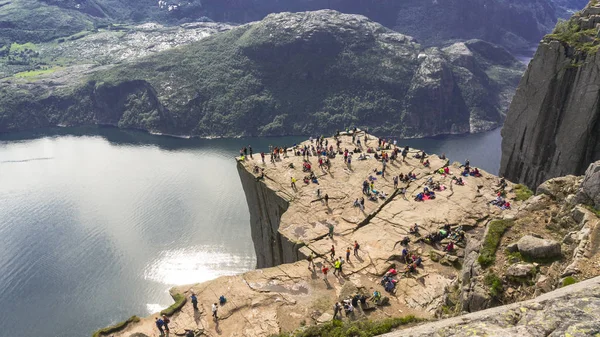 リーセ フィヨルドは、ノルウェーの上 — ストック写真